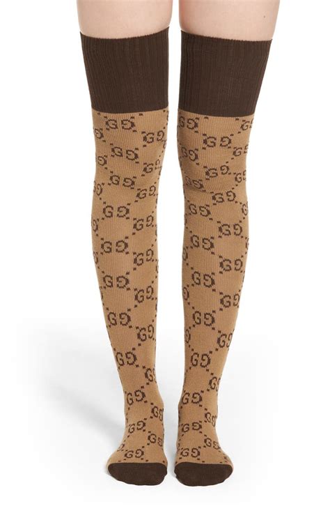 gucci pre ripped tights|gucci over knee socks.